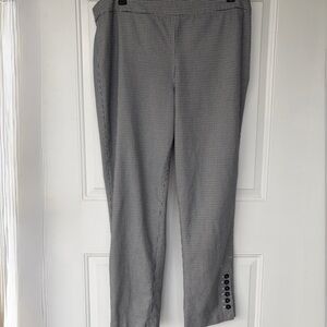 •Talbots• Chatham Fit Houndstooth Cropped Pants - Size 16